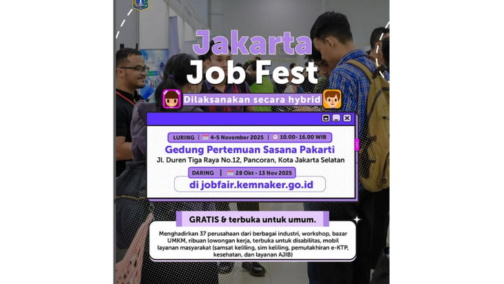 Jakarta Job Fest 2025 Dibuka, Warga Bisa Cari Kerja hingga Ikut Workshop Gratis