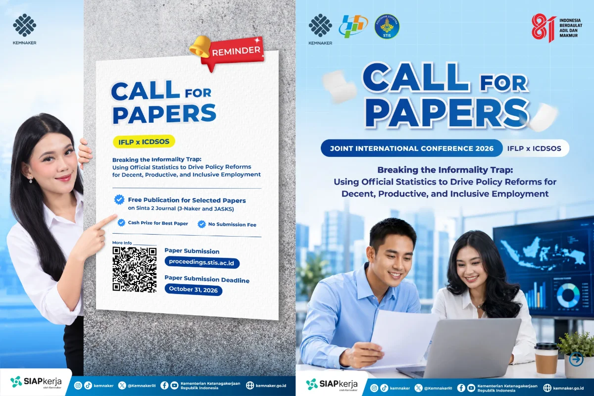 Kemnaker Buka Call for Papers IFLP–ICDSOS 2026, Ada Hadiah dan Peluang Publikasi Gratis di Jurnal Sinta 2