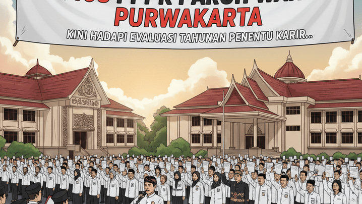 Resmi Dilantik! 4.408 PPPK Paruh Waktu Purwakarta Kini Hadapi Evaluasi Tahunan Penentu Karir