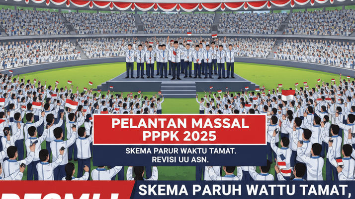 Resmi! Skema Paruh Waktu Tamat, PPPK 2025 Gelar Pelantikan Massal Setelah Revisi UU ASN!
