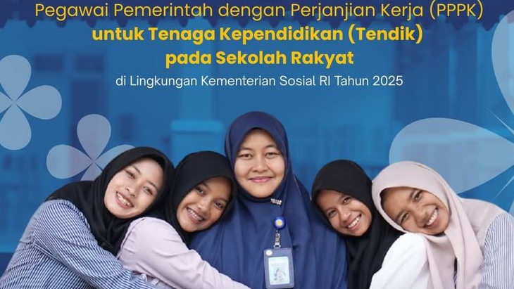 RESMI! Kemensos Buka 3.003 Formasi PPPK Tendik Sekolah Rakyat 2025, Ini Syarat dan Mekanismenya