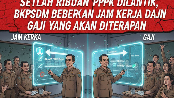 Setelah Ribuan PPPK Dilantik, BKPSDM Beberkan Jam Kerja dan Gaji yang Akan Diterapkan