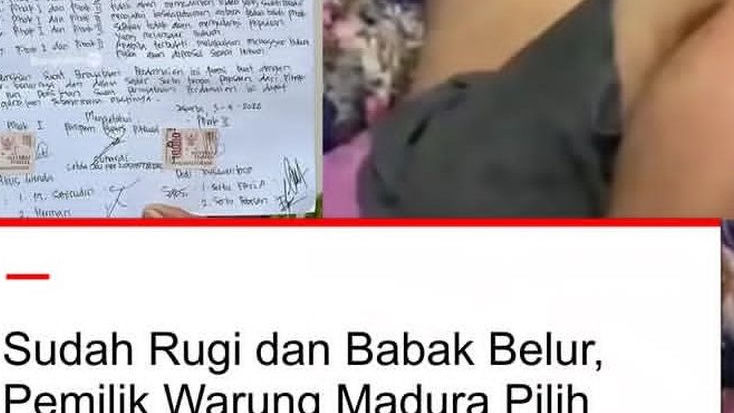 Sehari Usai Kejadian Ternyata Pemilik Warung Madura Sudah Damai dengan Anggota TNI AD