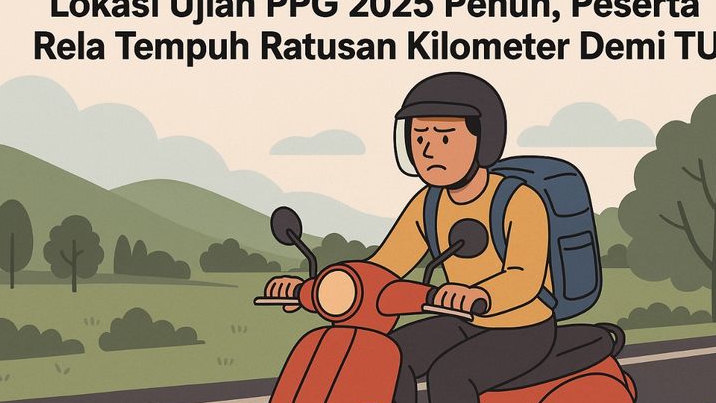 Lokasi Ujian PPG 2025 Penuh, Peserta Rela Tempuh Ratusan Kilometer Demi TUK