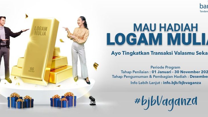 bjb Vaganza 2023, Raih Hadiah Logam Mulia dengan Transaksi Valuta Asing di bank bjb