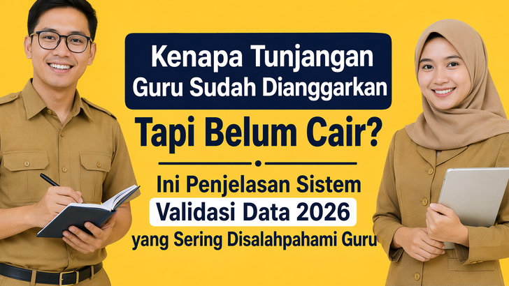 Kenapa Tunjangan Guru Sudah Dianggarkan Tapi Belum Cair? Ini Penjelasan Sistem Validasi Data 2026 yang Sering Disalahpahami Guru
