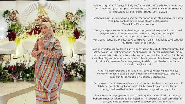 Viral LCC 4 Pilar MPR RI, MC Shindy Lutfiana Kena Imbas, Wedding Planner Putus Hubungan Kerja