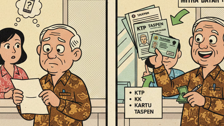 Pensiunan PNS Tak Bisa Otentikasi? Ini Dokumen yang Wajib Dibawa Saat ke Mitra Bayar Taspen