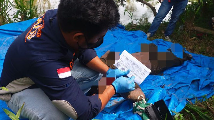 Warga Percut Sei Tuan Heboh, Penemuan Mayat Pria Bertato yang Sangkut di Tali Pancing