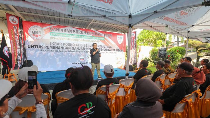 Relawan Posko GBB Se-Jakarta Utara Ikrar Dukung Ganjar Jadi Presiden 2024