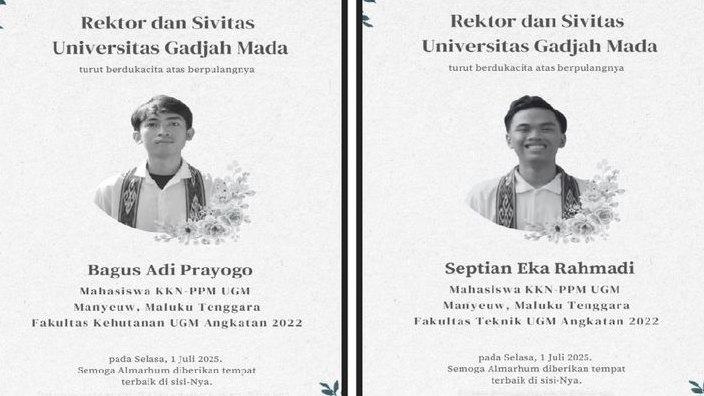 Enam Fakta Bagus Adi Prayogo Mahasiswa KKN UGM Tenggelam di Maluku, Adiknya Hanya Satu Usia 1 Tahun