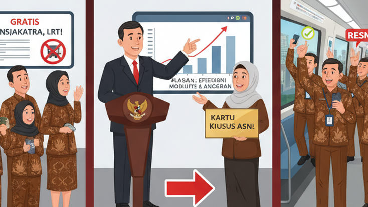 ASN Masuk ke 15 Golongan Yang Bisa Gratis Naik TransJakarta, MRT, dan LRT! Kok Bisa? Ini Alasannya!