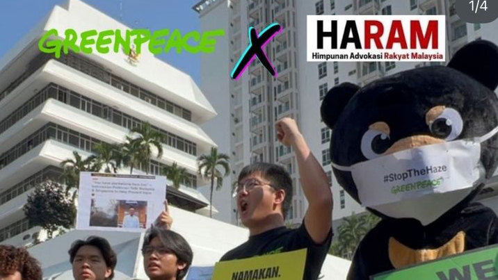 'Can’t Breathe!' Aktivis Malaysia Geruduk KBRI, Tuntut Dalang Karhutla Dibuka