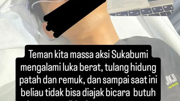 Demo Tolak UU TNI Berakhir Ricuh di Lumajang Sukabumi dan Surabaya, Beberapa Mahasiswa Terluka