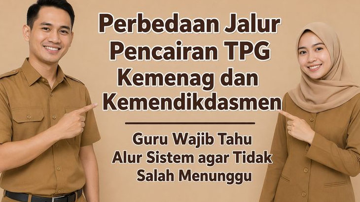 Perbedaan Jalur Pencairan TPG Kemenag dan Kemendikdasmen, Guru Wajib Tahu Alur Sistem agar Tidak Salah Menunggu