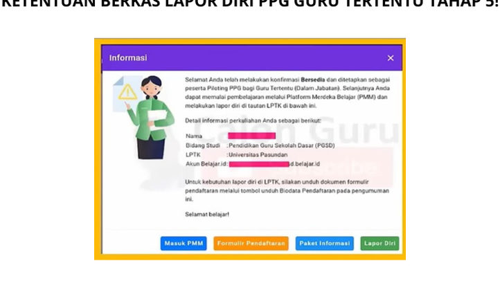Lapor Diri LPTK PPG Guru Tertentu Tahap 5 Hanya 2 Hari! Ini Ketentuan Berkas yang Harus Diupload Peserta!