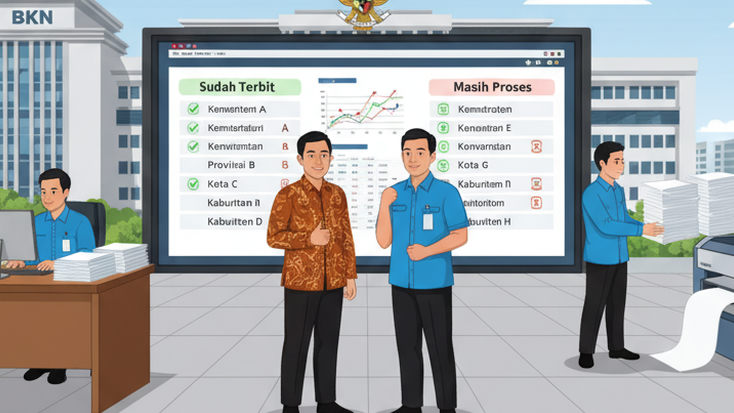 Daftar Instansi yang Sudah dan Masih Proses Terbitkan SK PPPK Paruh Waktu 2025, Siapa yang Tercepat dan yang Tertahan?