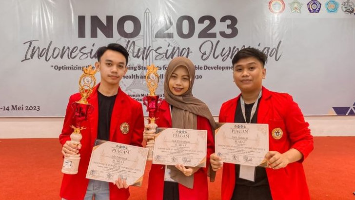 Mahasiswa Unhas Juara 1 di Ajang Indonesia Nursing Olympiad 2023