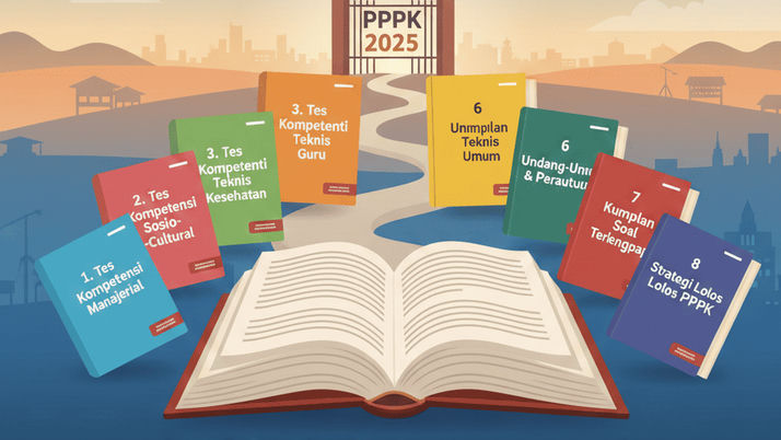 STOP Bingung! 8 Buku Wajib Ini Bikin Kamu Auto Lolos PPPK 2025, Sudah Termasuk Kumpulan Soal Terlengkap