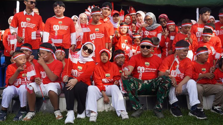 Momen Lomba HUT ke-80 RI  di Makodam I Bukit Barisan, Penyandang Disabilitas Ikut Jadi Peserta