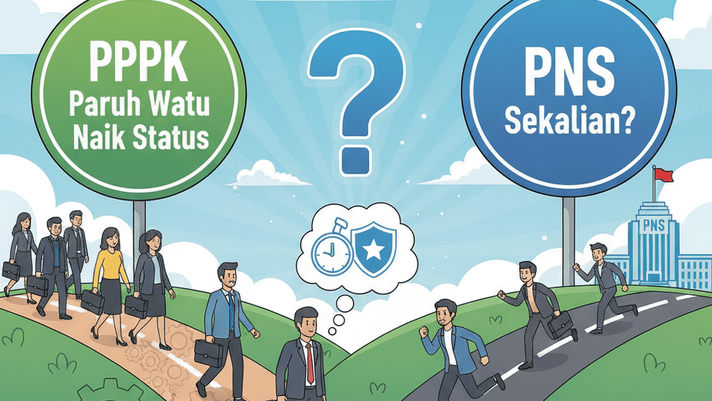 Dilema ASN Baru, PPPK Paruh Waktu Naik Status atau Jadi PNS Sekalian?