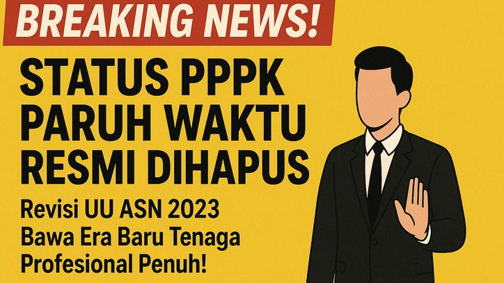 BREAKING NEWS! Status PPPK Paruh Waktu RESMI DIHAPUS!  Revisi UU ASN 2023 Bawa Era Baru Tenaga Profesional Penuh!