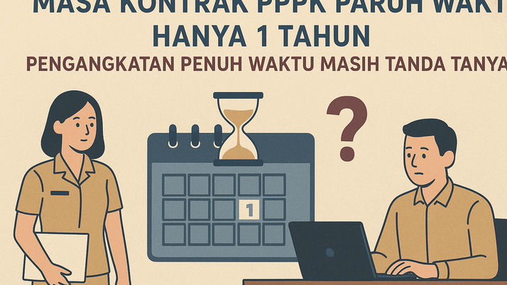 Masa Kontrak PPPK Paruh Waktu Hanya 1 Tahun, Pengangkatan Penuh Waktu Masih Tanda Tanya