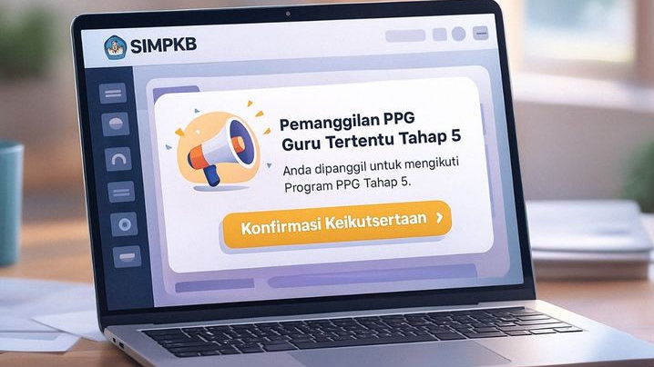 PPG Guru Tertentu Tahap 5 Sudah Dimulai! Wajib Konfirmasi atau Anda Keluar dari Daftar!