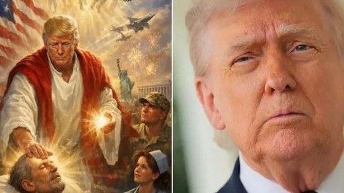 Postingan Trump Seolah Dirinya Sosok Mirip Yesus Akhirnya Dihapus, Tuai Kontroversi
