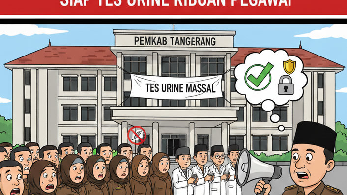 Geger! ASN Terlibat Jaringan Narkoba, Pemkab Tangerang Siapkan Tes Urine Untuk Ribuan Pegawainya
