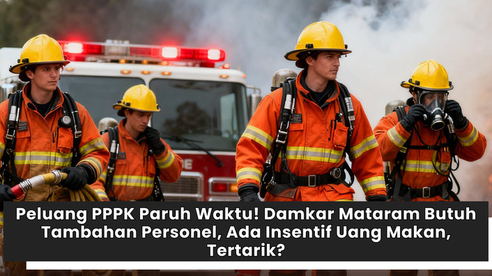 Peluang PPPK Paruh Waktu! Damkar Mataram Butuh Tambahan Personel, Ada Insentif Uang Makan, Tertarik?