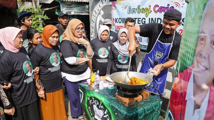 Gelar Demo Masak, Komunitas Warteg Dukung Ganjar Bagikan Resep Masakan Nusantara di Kabupaten Bogor