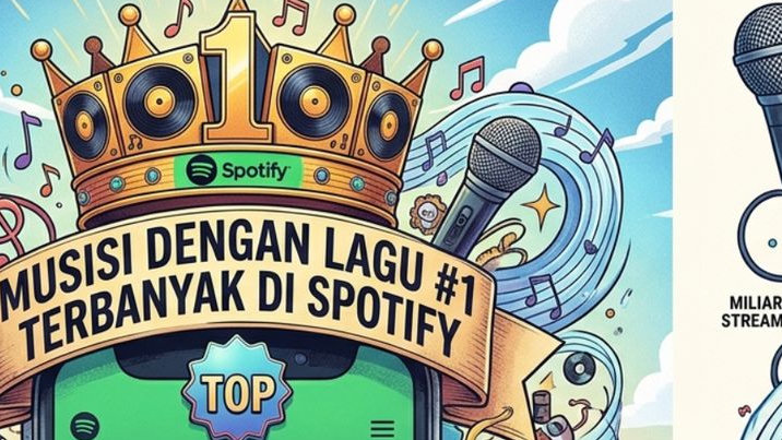 Dominasi Solois di Puncak Spotify: Siapa Saja Musisi Indonesia dengan Lagu Peringkat 1 Terbanyak?