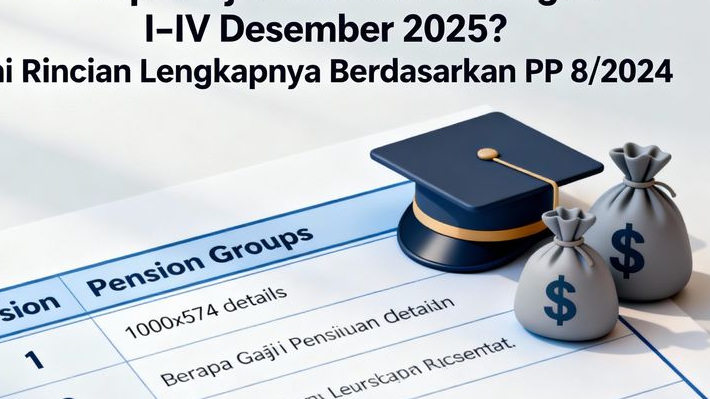 Berapa Gaji Pensiunan Golongan I–IV Desember 2025? Ini Rincian Lengkapnya Berdasarkan PP 8/2024