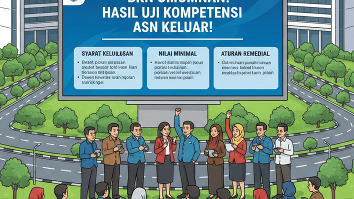 BKN UMUMKAN! Hasil Uji Kompetensi ASN Keluar! Simak Syarat Kelulusan, Nilai Minimal, dan Aturan Remedial dari BKN