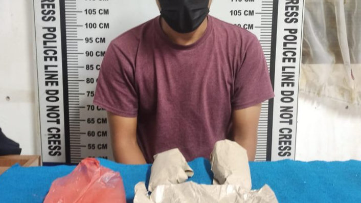 Polres Pematang Siantar Amankan Pria Membawa Ganja Seberat 62 Gram