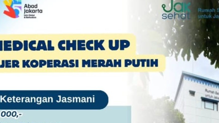 RSUD Tanah Abang Buka Layanan Medical Check Up Khusus Calon Manajer Koperasi Merah Putih