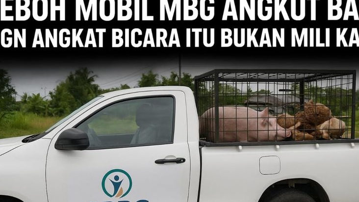 Heboh Mobil MBG di Nias Angkut Babi, BGN Angkat Bicara Itu Bukan Mobil Kami!