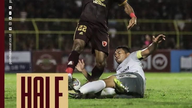 Babak Pertama PSM vs Bali United Leg II di Stadion Parepare Nihil Gol