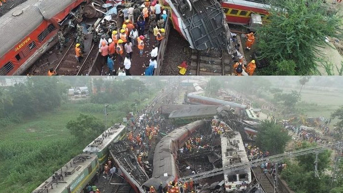 Tragis! Kecelakaan Kereta di India Tewaskan 233 Penumpang, Korban luka Mencapai 900 Orang