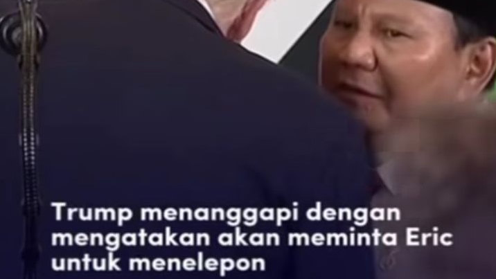 Eric Trump Terkejut dan Merasa Terhormat Namanya Disebut Presiden Prabowo di KTT Mesir