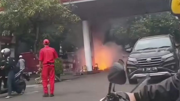 Polisi Ungkap Penyebab Terbakarnya SPBU di Pesanggrahan, Ternyata Gegara Ini
