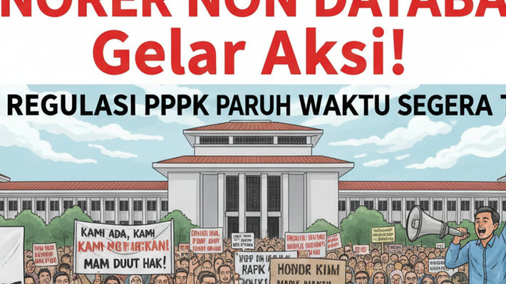 Honorer Non-Database Seluruh Indonesia Bersatu Gelar Aksi! Desak Regulasi PPPK Paruh Waktu Segera Terbit