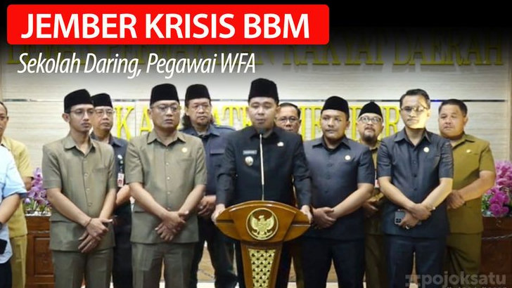 RAMAI KRISIS BBM di Jember, Sekolah Dibuat Daring, Pegawai Pemkab Diminta WFA, Kerugian Ditaksir Capai Rp 7 Miliar per Hari