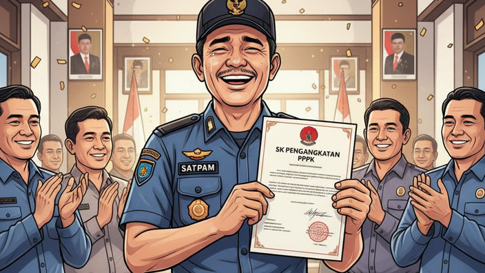 Akhir Penantian 21 Tahun, Satpam Honorer di Bojonggede Akhirnya Resmi Diangkat PPPK