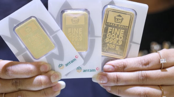 Harga Emas Merangkak Naik, Termasuk Emas Antam Batangan