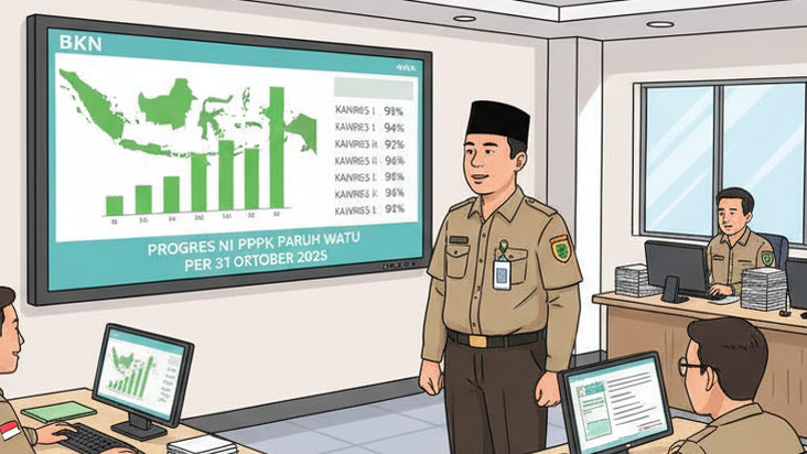 Data Terbaru! Penetapan Nomor Induk PPPK Paruh Waktu Hampir Rampung, Ini Daftar Progres Tiap Wilayah