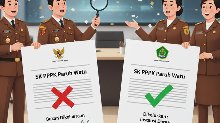 Terungkap! SK PPPK Paruh Waktu Bukan Dikeluarkan BKN, Tapi Instansi Daerah, Ini Penjelasan Lengkapnya