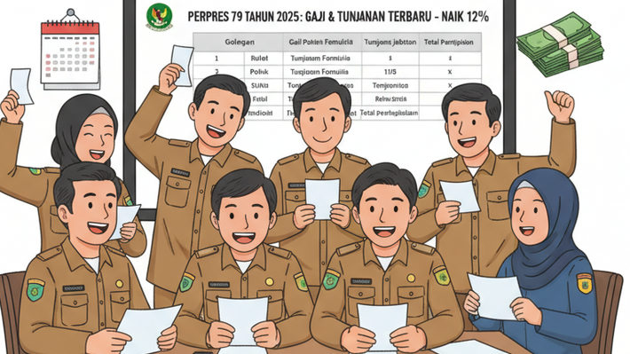 Cek Sekarang! Rincian kenaikan Gaji dan Tunjangan PNS Terbaru sesuai Perpres 79 Tahun 2025