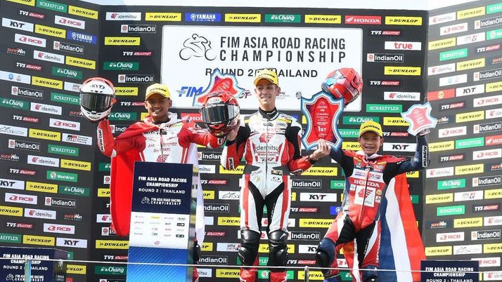 CBR Series Kembali Harumkan Indonesia di ARRC Buriram, Rheza Raih Podium AP250